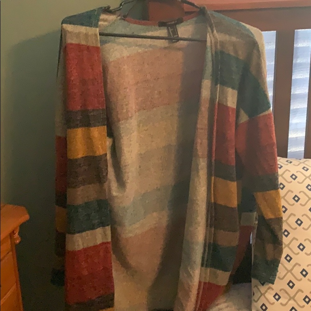 Forever 21 striped cardigan